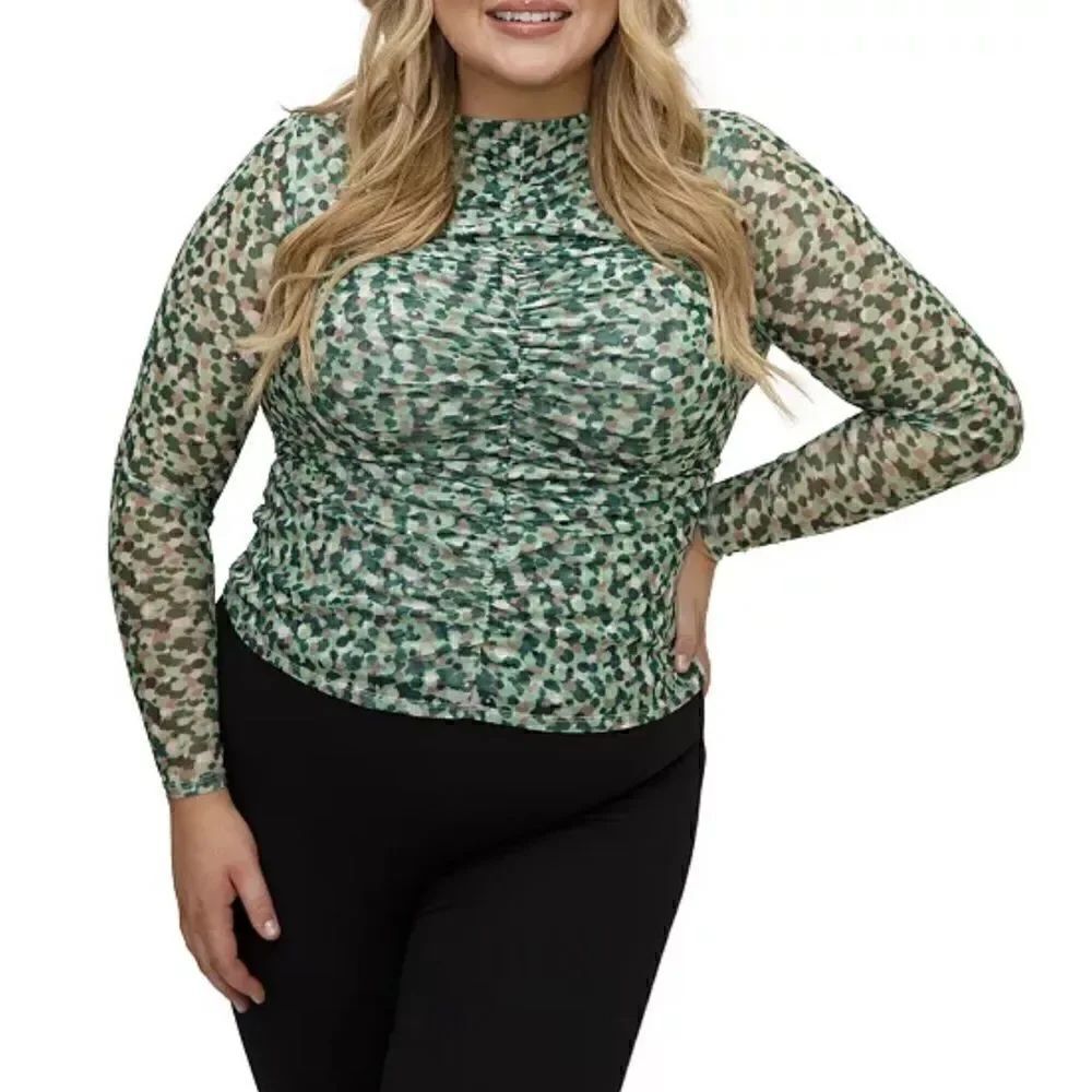 NWTs Maree Pour Toi Gathered Cuff Sleeve Blouse Size 20